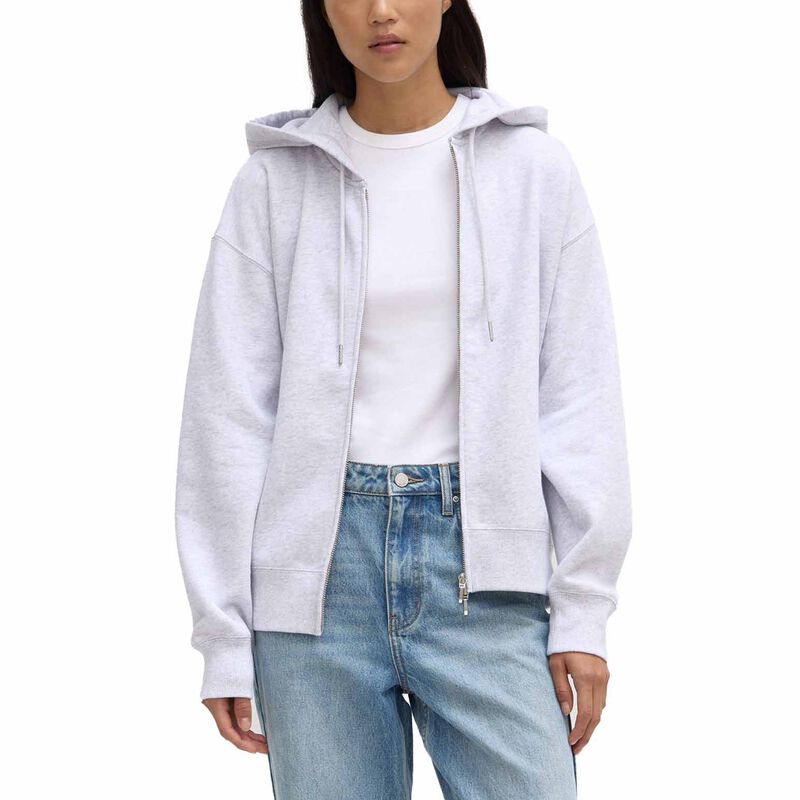 Assembly Label Louisa Hooded Zip Sweater Heather Grey Marle image number 0